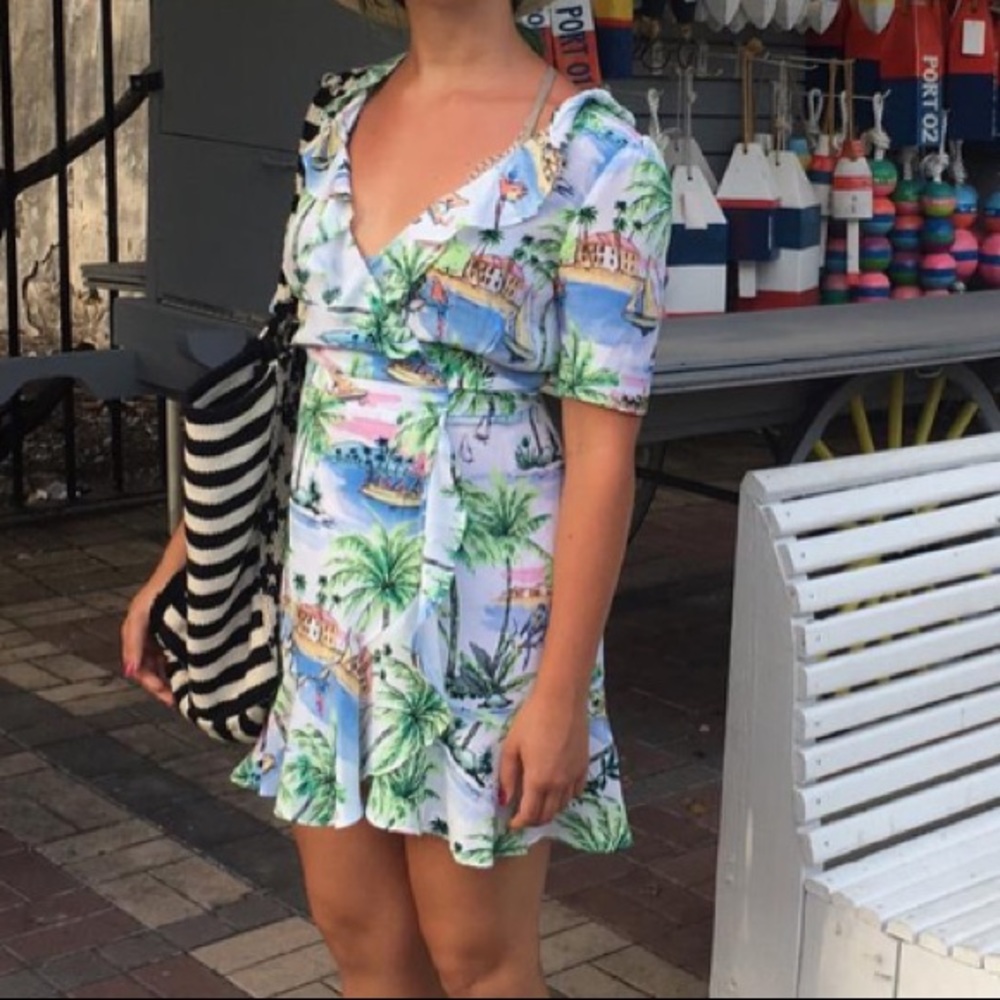 Zara wrap mini dress